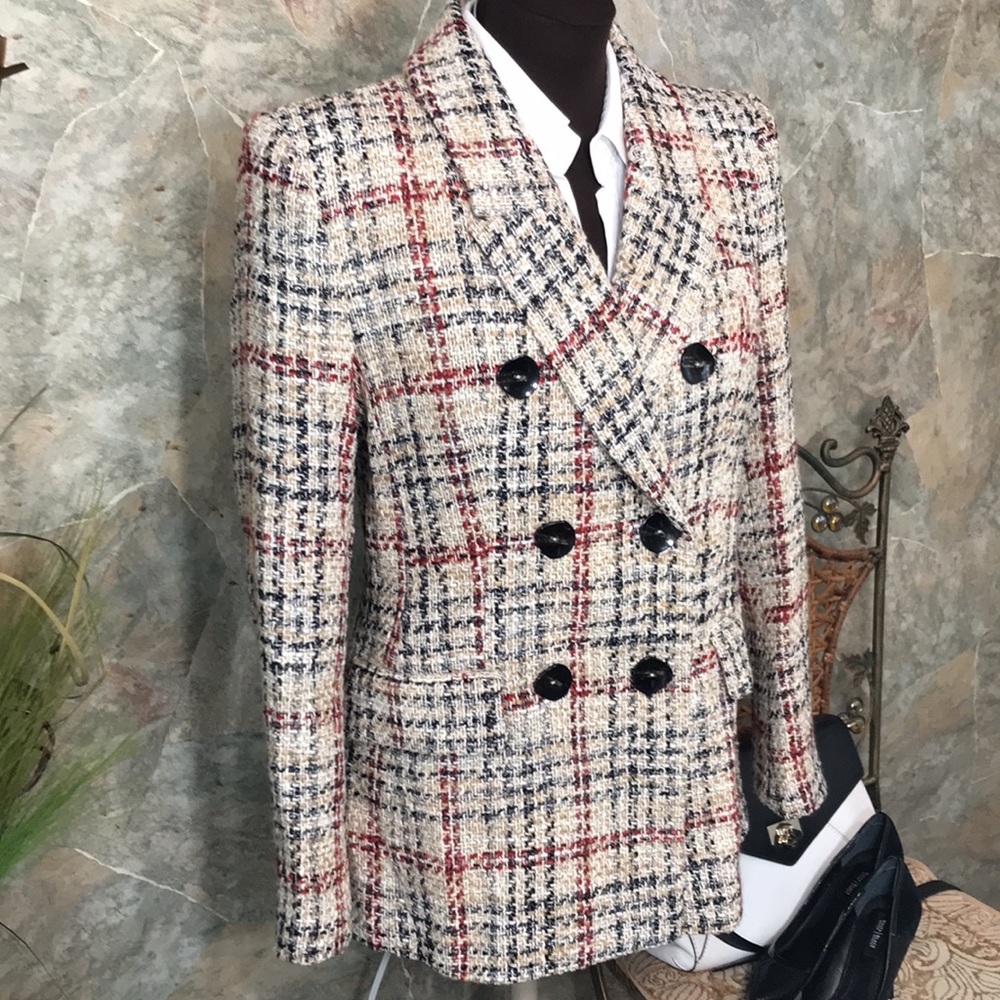 Zara 🌹Stunning tweed classic suit jacket coat